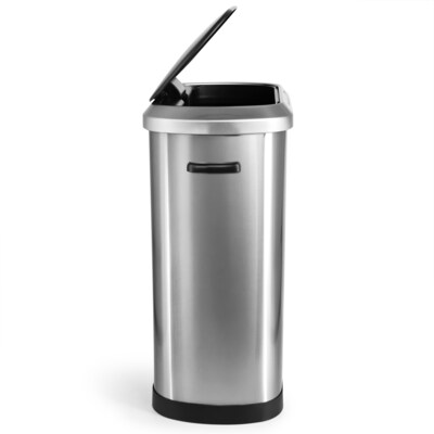 Elama Stainless Steel Indoor Sensor Trash Can, 13 Gallon, Silver (938122406M)