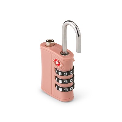 Bugatti Bondstreet 3-Digit Combination Lock, Pink, 2/Set (TAC5413BS-PINK)