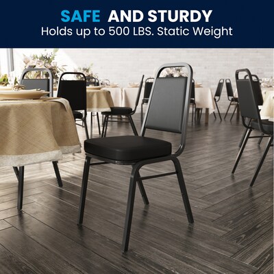 Flash Furniture HERCULES Series Vinyl Banquet Chair, Black (FD-BHF-1-GG)
