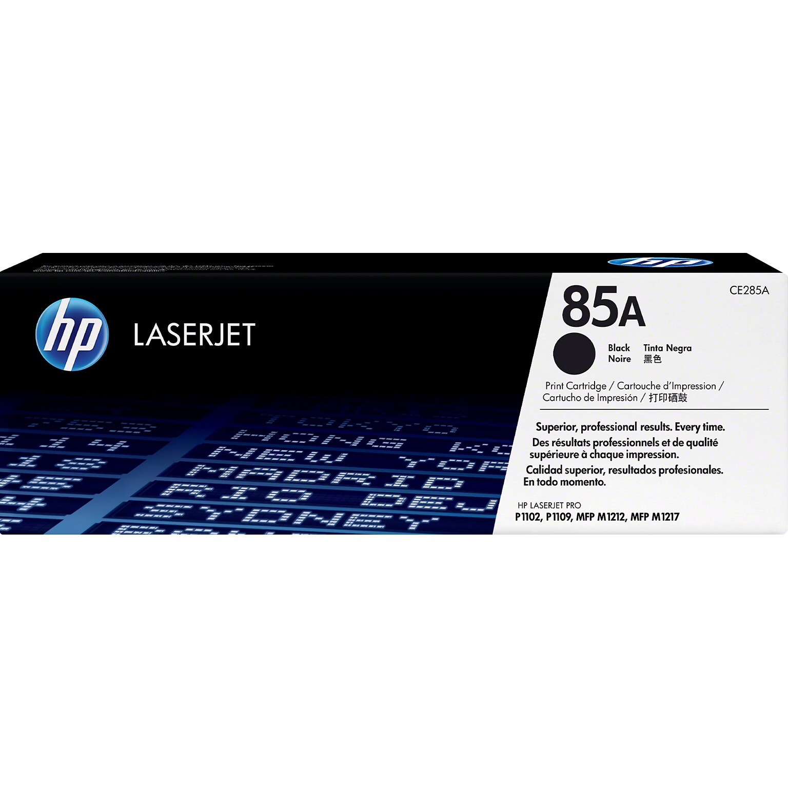 HP 85A Black Standard Yield Toner Cartridge, Prints Up to 1,600 Pages (CE285A)