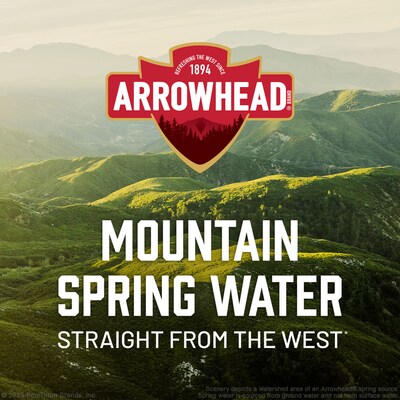 Arrowhead Sport Cap 100% Mountain Spring Water, 23.7 oz., 24/Carton (12086824)