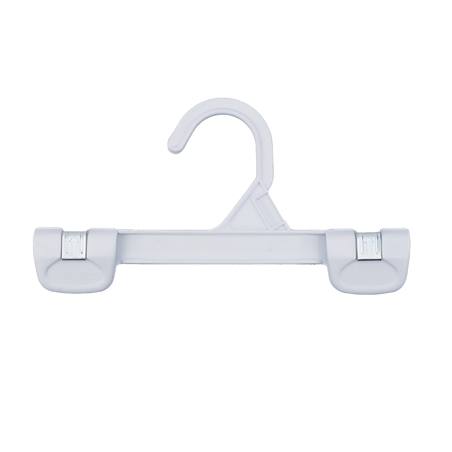 Nahanco 8 Plastic Snap Grip Skirt/Slack Hanger, White, 200/Pack (1681/8W)