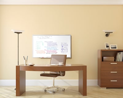 Ghent Laminate Dry-Erase Whiteboard, Aluminum Frame, 3' x 5' (M2-35-4)