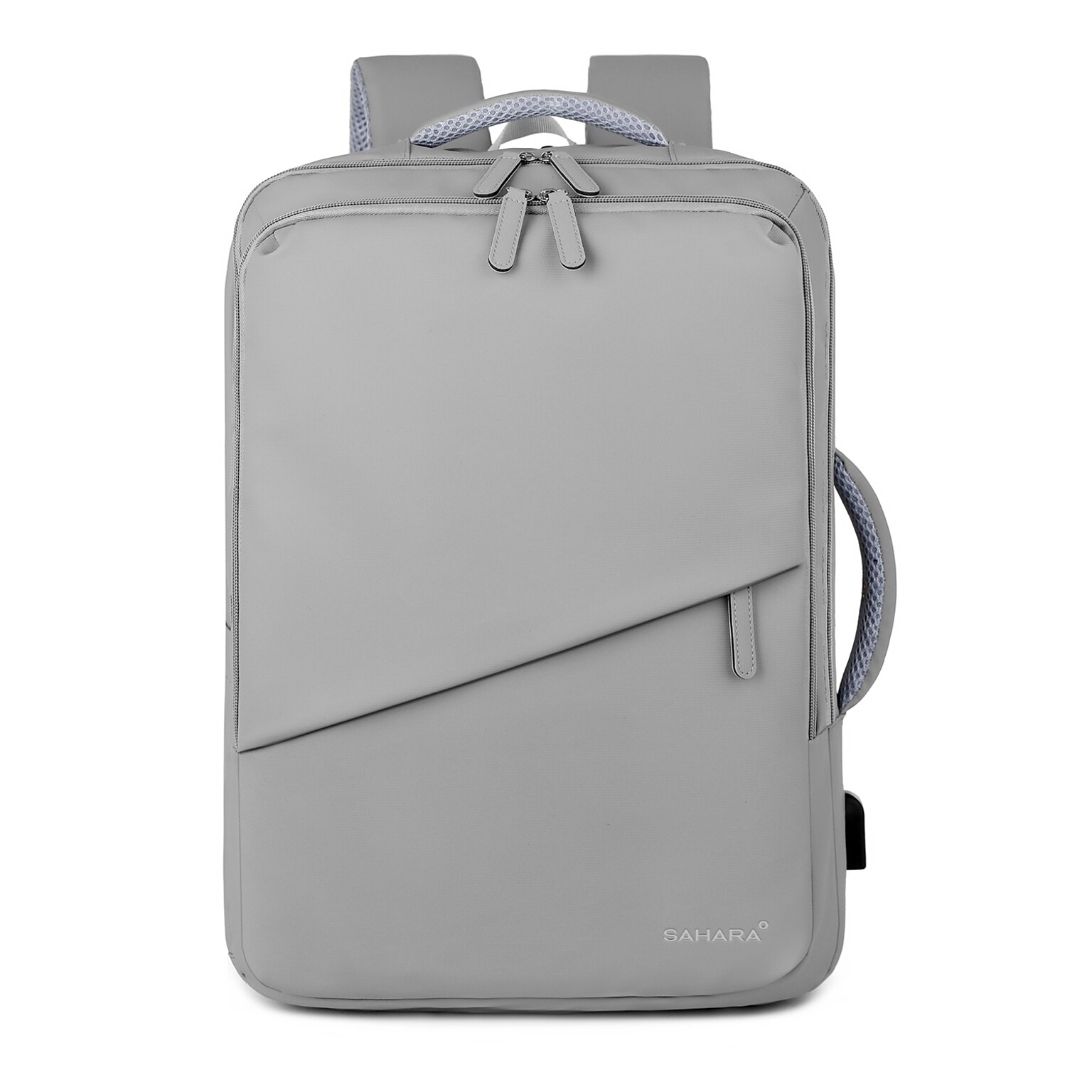 SaharaCase Multi-Compartment 16 Nylon Laptop Bag, Cool Gray (LT00100)