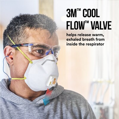 3M™ Disposable Particulate Respirator N95 with 3M™ Cool Flow™ Valve, 10/Pack (8511)