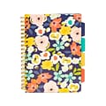 Carpe Diem Floral Love 5-Subject Subject Notebooks, 7.09 x 10, College Ruled, 100 Sheets, Assorted