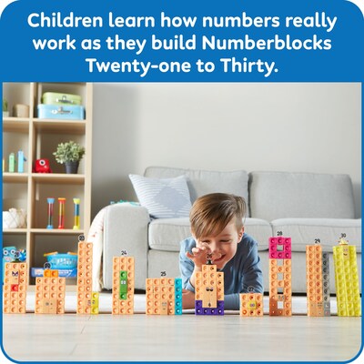 hand2mind MathLink Cubes Numberblocks 21-30 Activity Set (96321)