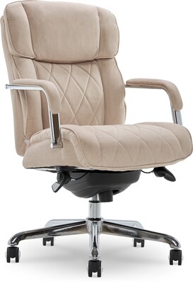 La-Z-Boy Sutherland Ergonomic Fabric Swivel Computer and Desk Chair, Cream (CHR10048D)