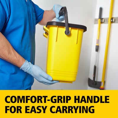 Rubbermaid Commercial Hygen Bucket, Yellow (FGQ95088YEL)