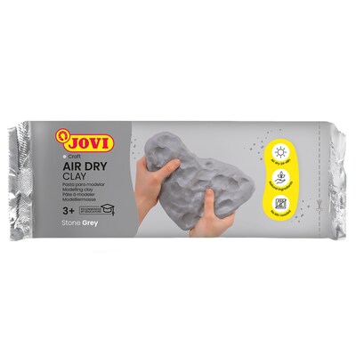 JOVI Air Dry Clay, Grey, 2.2lb Bar, Pack of 2 (JOV86G-2)