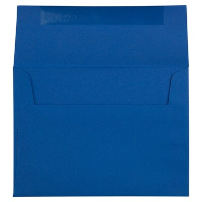 JAM Paper A6 Invitation Envelope 4 3/4" x 6 1/2", Presidential Blue, 50/Pack (563916906I)