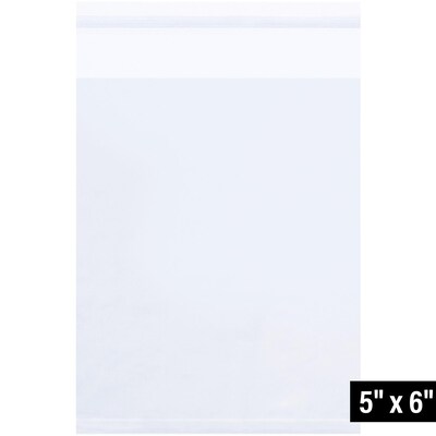 6 x 5 Reclosable Poly Bag, 1.5 Mil, Clear, 1000/Carton (PBR116)