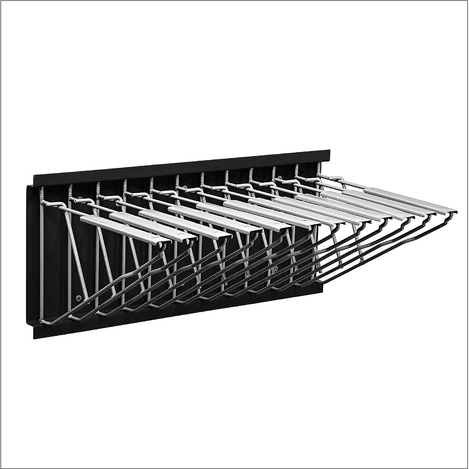 AdirOffice Steel Hanging Wall File, For Blueprint & Large-Format Files, Black (617-BLK-KIT1)