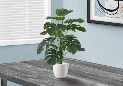 Monarch Specialties Inc. 24" Artificial Monstera Plant in Pot (I 9551)