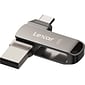 Lexar JumpDrive D400 Dual 64GB USB 3.1 Flash Drive, Titanium (LJDD400-64G-BNU)