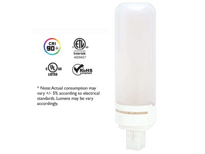 Viribright 8-Watt Cool White LED PL Commercial Bulb, 6/Pack (750157)