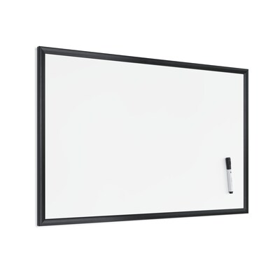 U Brands Steel Dry-Erase Whiteboard, Wood Frame, 2' x 3' (311U00-01)