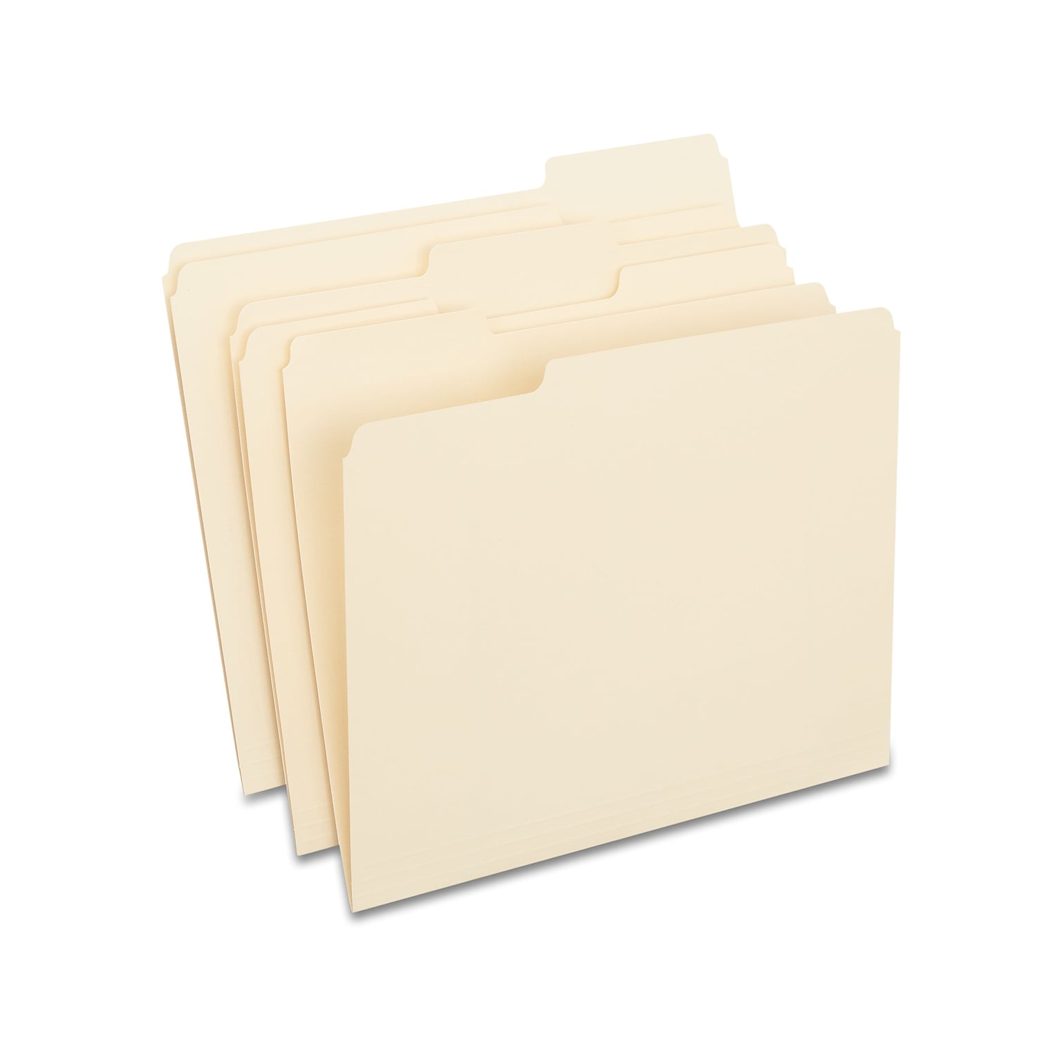 Staples 100% Recycled File Folders, 1/3-Cut Tab, Letter Size, 100/Box (ST246850/246850)