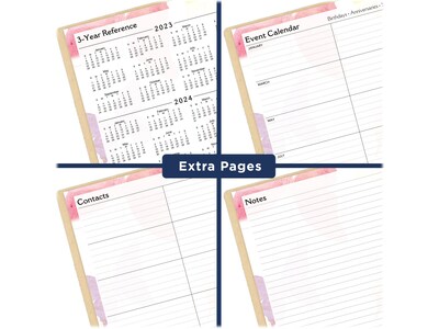 2024 AT-A-GLANCE Watercolors 8.5 x 11 Weekly & Monthly Planner, Multicolor (791-905G-24)