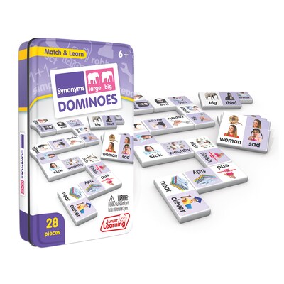 Junior Learning Synonyms Match & Learn Dominoes, Pack of 2 (JRL665-2)