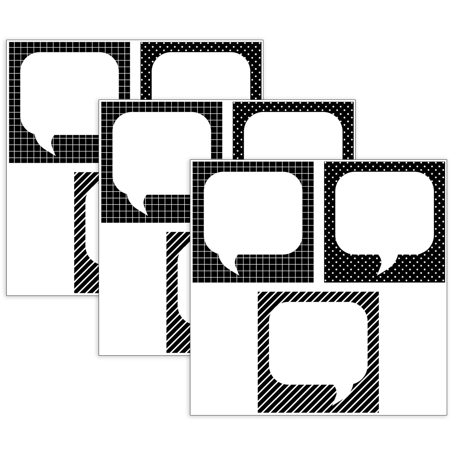 Creative Teaching Press Quote Cards Designer Cut-Outs, 36/Pack, 3 Packs/Bundle (CTP10421-3)
