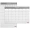 Staples 24 x 36 Monthly Dry-Erase Wall Calendar, Undated, Reversible, White/Gray (ST60365-24)