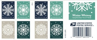 USPS Winter Whimsy Forever 20 Postage Stamps (FOR-WHIMSY-20)
