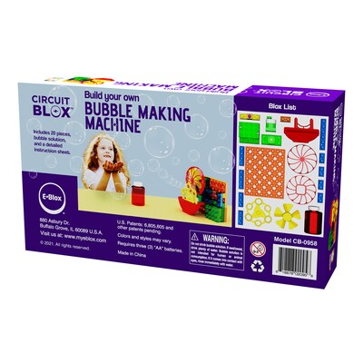 E-Blox Circuit Blox BYO Bubble Making Machine Student Set, 27/Set (EBLCB1184SS)