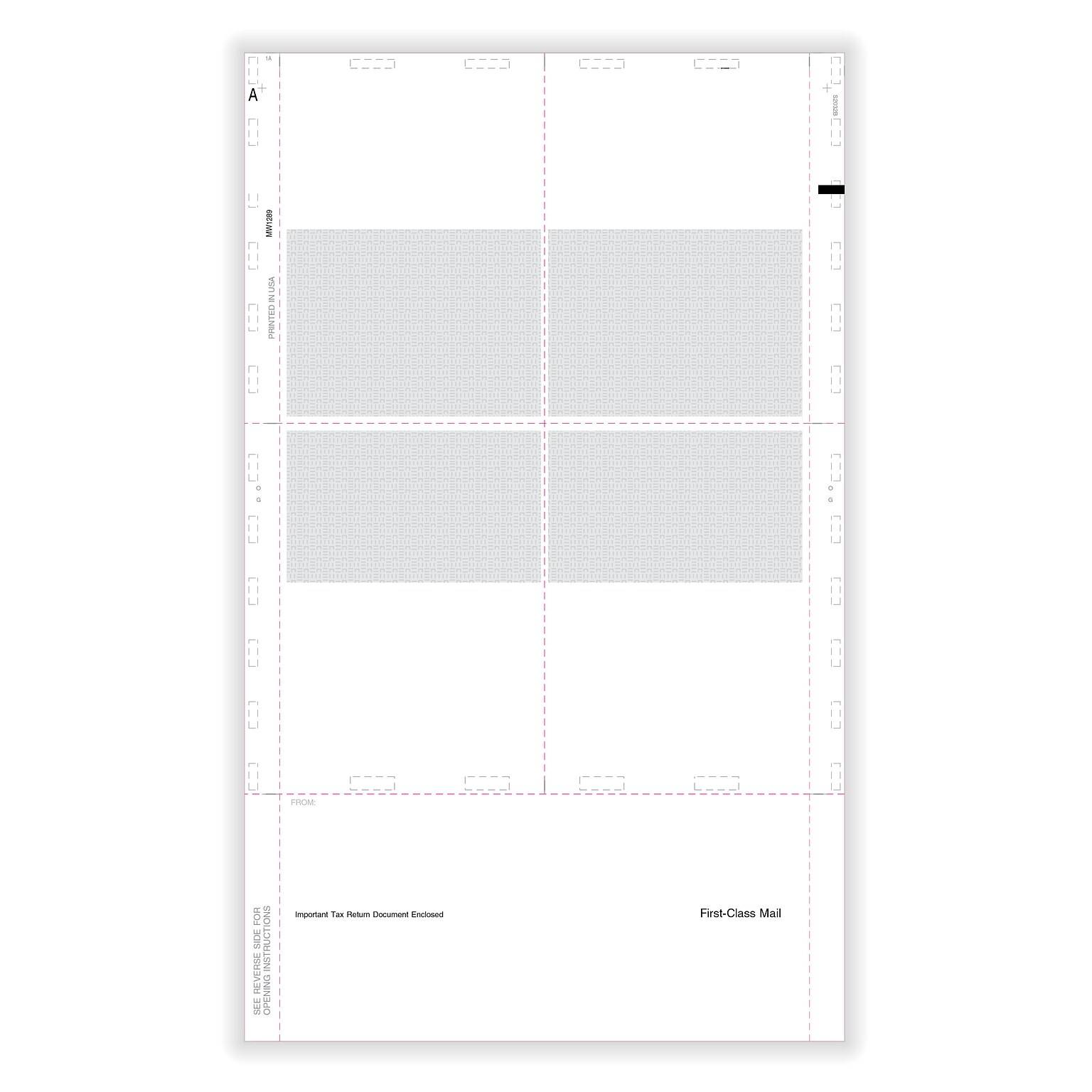 ComplyRight 2026 W-2 Tax Form, Copy B and C, 4-Up (Box), with Printed Backer, EZ-Fold Simplex, 14, 500/Pack (5225B)