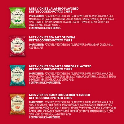 KIND Minis and Miss Vickie's Kettle Chips Variety Pack, 62/Bundle (600-04052)