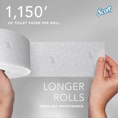 Scott Essential JRT Recycled Coreless Toilet Paper, 2-ply, White, 12 Rolls/Case (07006)