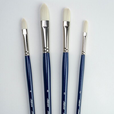 Silver Brush Bristlon Cats Tongue Brushes, 4/Pack (SLVBR1954)