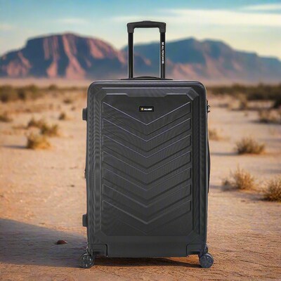 US Army FOX PRO 28" Hardside Suitcase, 4-Wheeled Spinner, TSA Checkpoint Friendly, Black (USLFPRO00L-BLK)