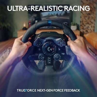 Logitech G G923 TRUEFORCE Sim Racing Wheel and Pedals for PS5, PS4 and PC, Black (941-000147)
