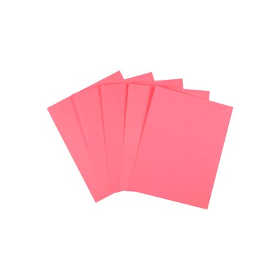 Staples Brights Multipurpose Paper, 24 lbs., 8.5 x 11, Pink, 500/Ream (20106)
