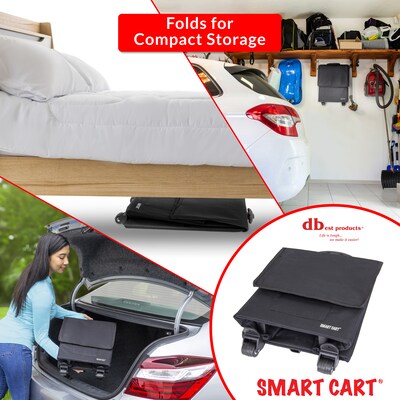 Dbest Smart Cart Rolling Multipurpose Collapsible Basket, Blackout (01-769MB)