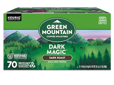 Green Mountain Dark Magic Coffee Keurig® K-Cup® Pods, Dark Roast, 70/Box (5000373740)