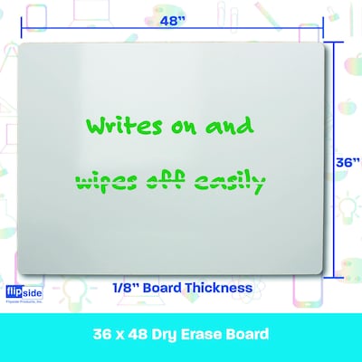 Flipside Dry-Erase Whiteboard, 4' x 3' (13648)