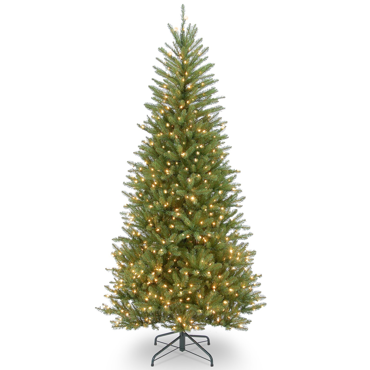 National Tree Company Dunhill Fir Artificial Christmas Tree, 6.5 ft., Clear Lights (DUSLH1-65LO)