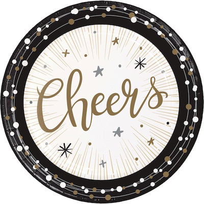 Say Hooray! New Year's Shimmer Tableware Kit, Multicolored, 49/Pack (DTC9037E2A)