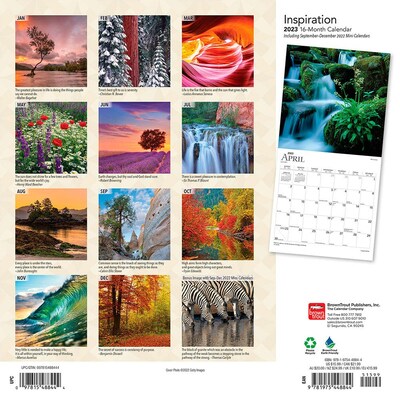 2023 BrownTrout Inspiration 12 x 12 Monthly Wall Calendar, (9781975448844)