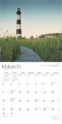2025 BrownTrout Carolina Coast 12" x 12" Monthly  Wall Calendar (9781975474591)