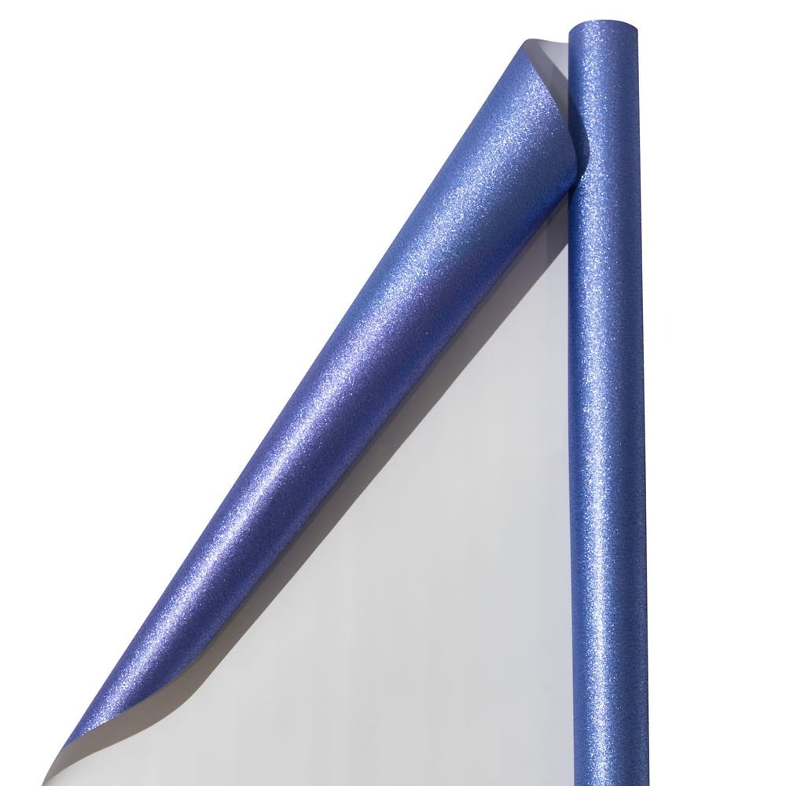 JAM Paper Christmas Wrapping Paper, 20 x 30, Blue Glitter (354537262)