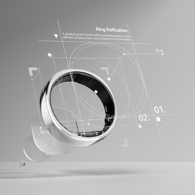 RingConn Gen 2 Ultra-Thin Smart Ring - Size Before You Buy - Size 10, Future Silver (123031001)