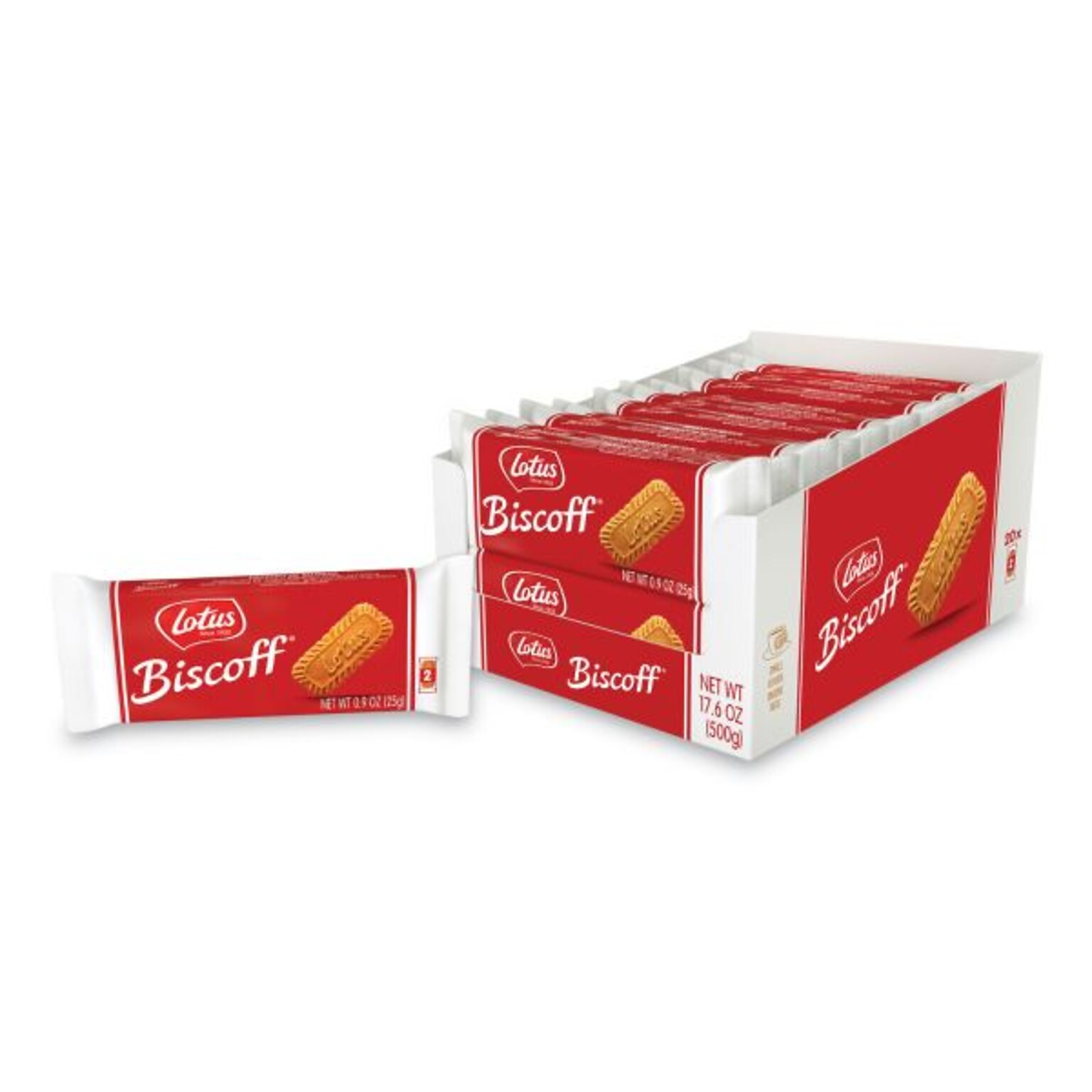 Lotus Biscoff Caramel Cookies, 0.9 oz., 20/Box (LOT53613)