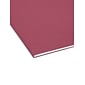 Smead File Folder, 3 Tab, Letter Size, Maroon, 100/Box (10275)