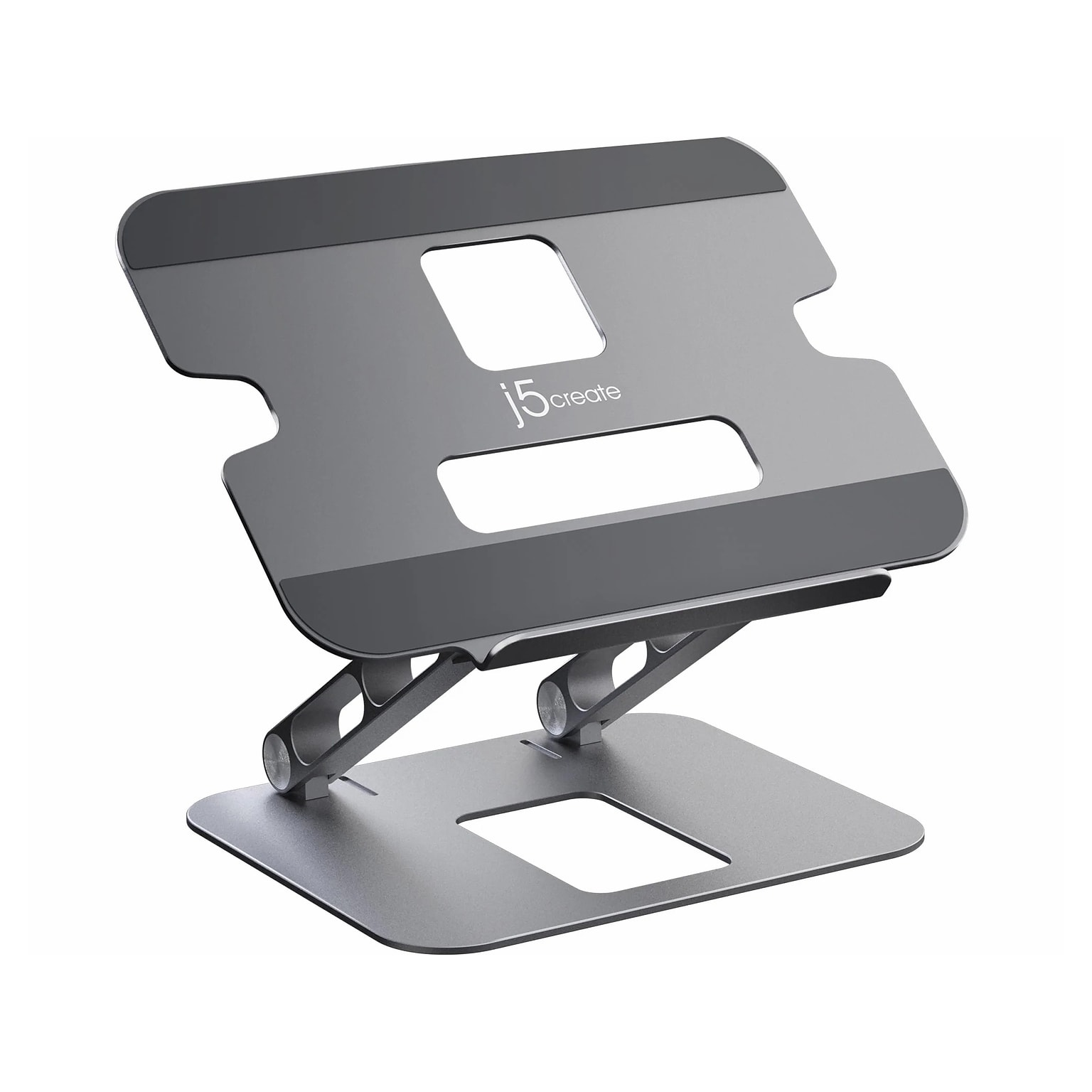 j5create Aluminum Multi-Angle Laptop Stand for Up to 16 Laptops, 11.4 x 8.9, Space Gray (JTS127)