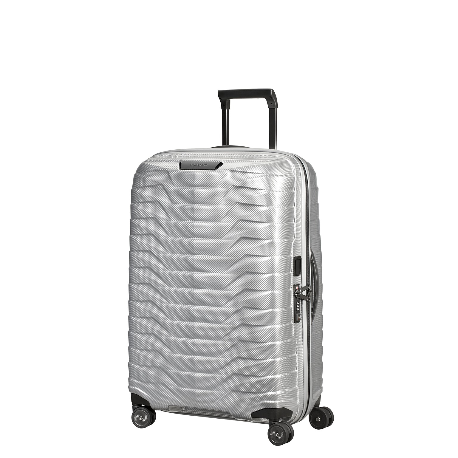 Samsonite Proxis 27 Hardside Suitcase, 8-Wheeled Spinner, Silver (141846-1776)