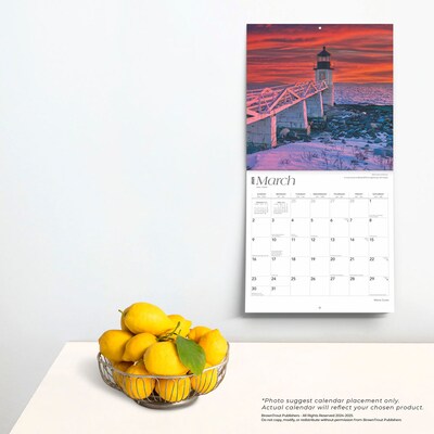 2025 BrownTrout Maine Coast 12" x 12" Monthly  Wall Calendar (9781975475154)