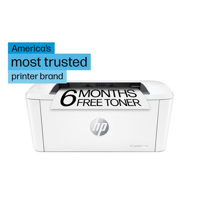 HP LaserJet M110we Wireless Printer, Fast Speeds, Requires Internet, 6 Months Free Toner with HP+, Best for Small Teams (7MD66E)